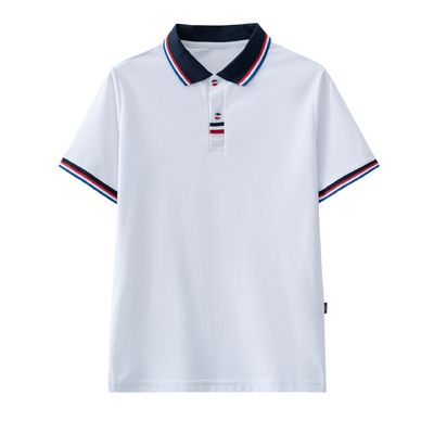 Vêtements scolaires Enfants Polo T-shirts Polyester mélange de coton Uniforme scolaire