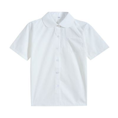 Vêtements scolaires chemises formelles filles sur mesure Shorts à manches courtes chemises blanches