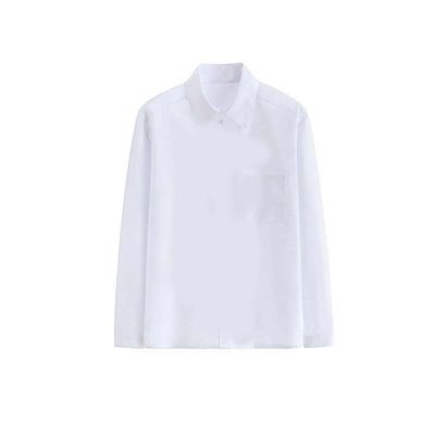 Vêtements scolaires chemises personnalisées filles garçons chemises blanches à manches longues