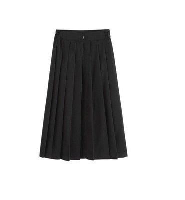 Des filles confortables Uniformes scolaires jupes plissées Couleur noire