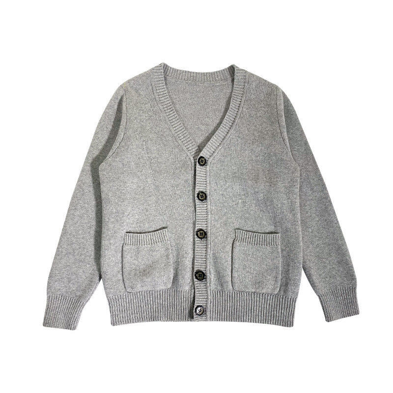 Uniforme scolaire pull cardigan tricoté pull jumper bouton de fermeture